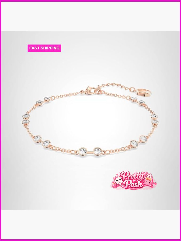 Swarovski Remix Crystal Strand Bracelet Rose-Gold Tone Lobster Claw